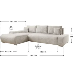 Sofa Iseo mit Schlaffunktion