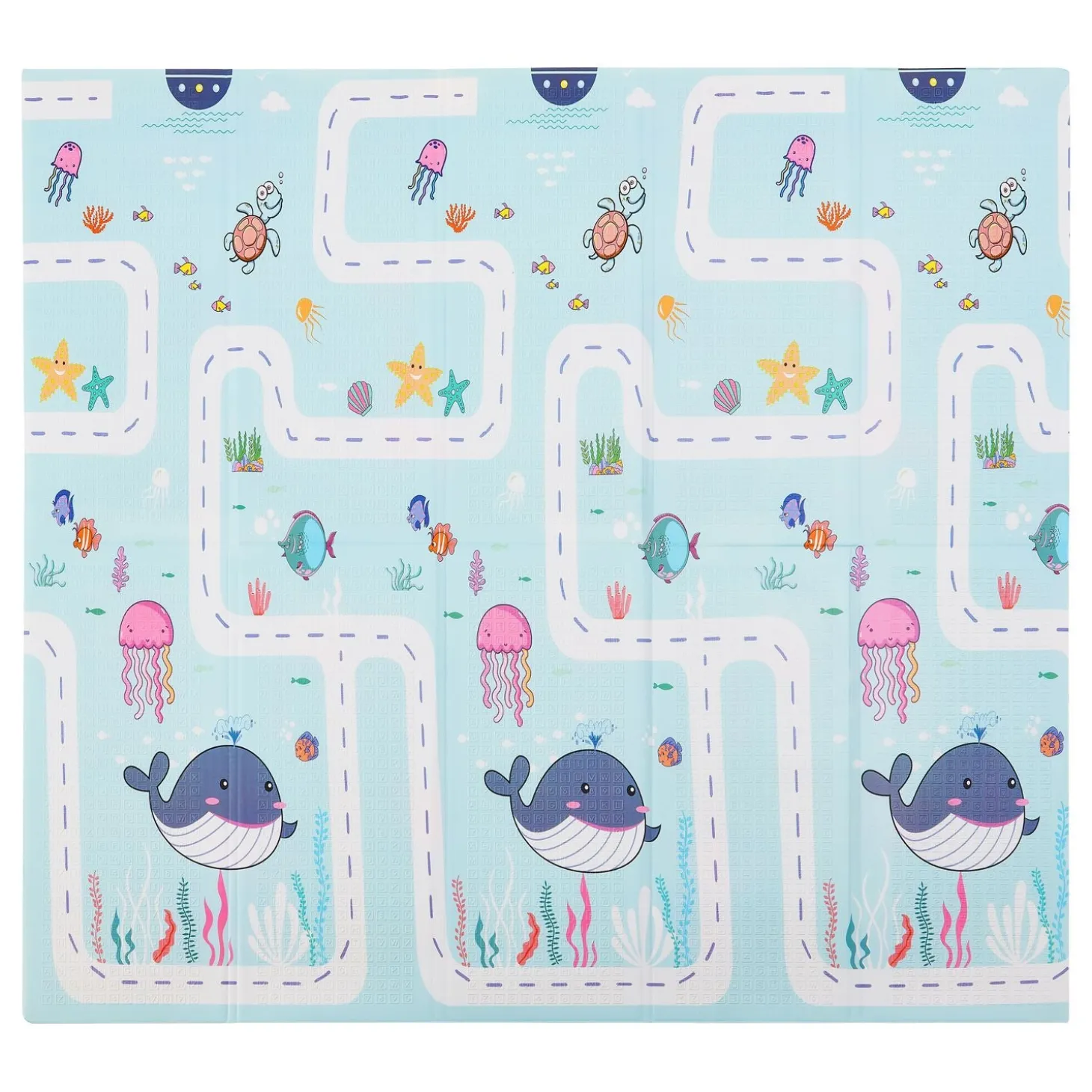 Spielmatte 180 x 200 cm mit diversen Tiermotiven
