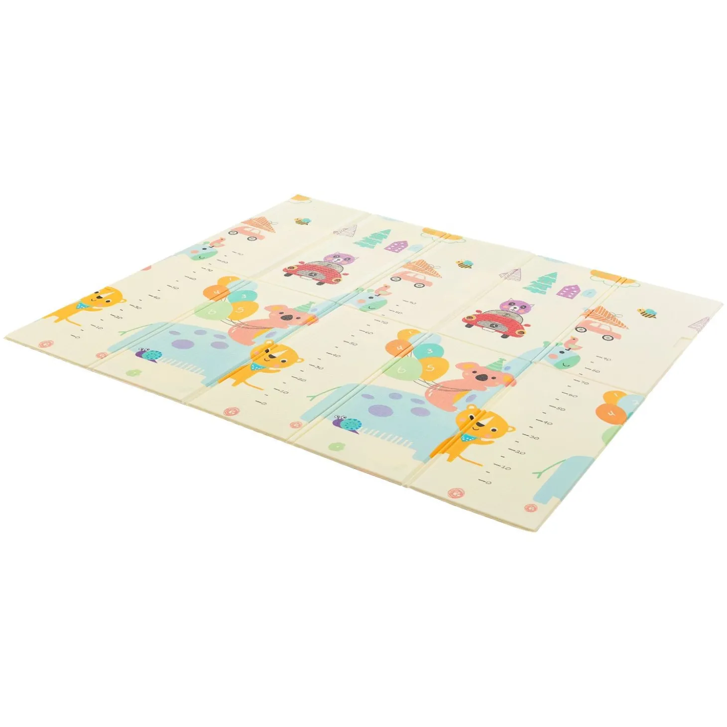 Spielmatte 180 x 200 cm mit diversen Tiermotiven