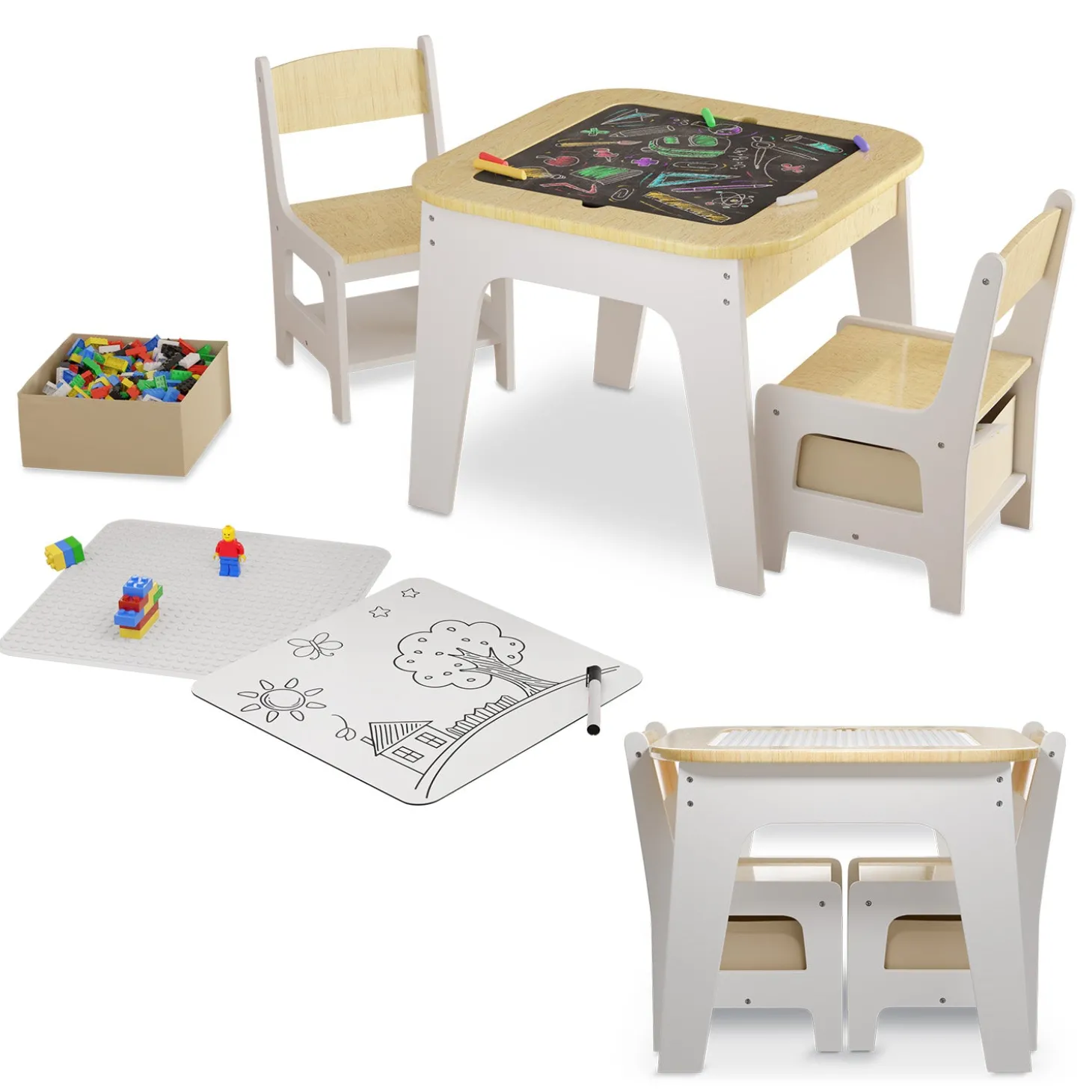 Spieltisch mit zwei Stühlen Milou