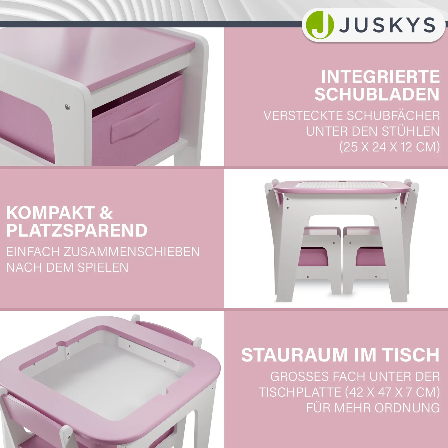 Spieltisch mit zwei Stühlen Milou