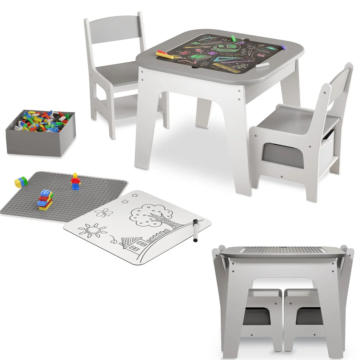 Spieltisch mit zwei Stühlen Milou