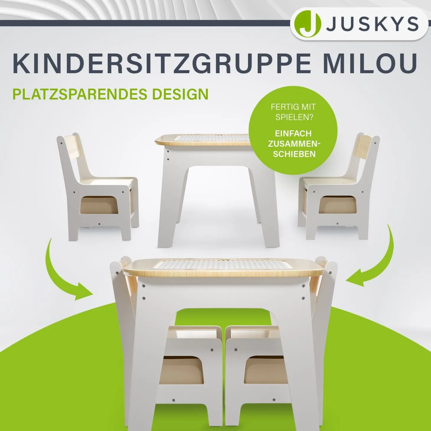 Spieltisch mit zwei Stühlen Milou