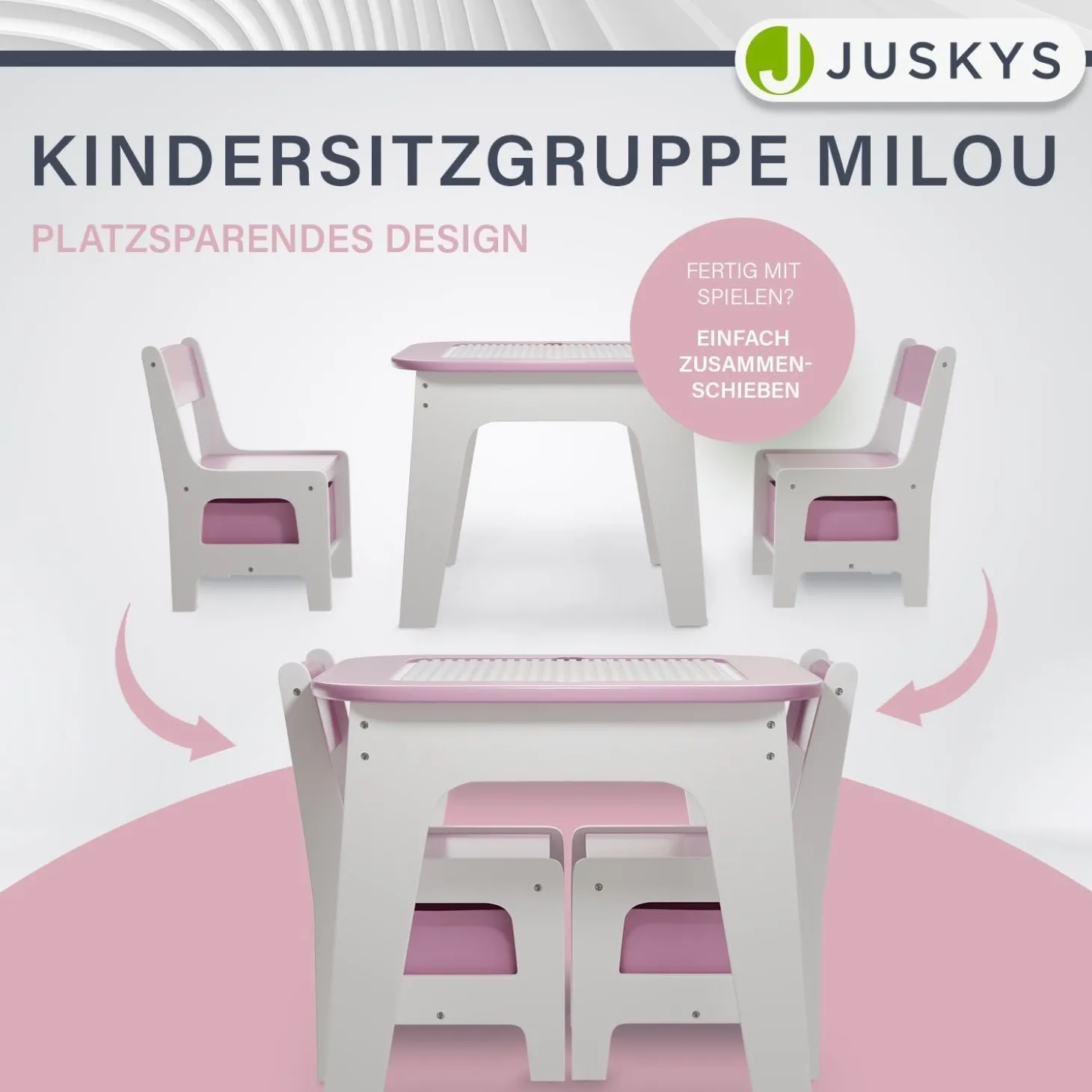 Spieltisch mit zwei Stühlen Milou