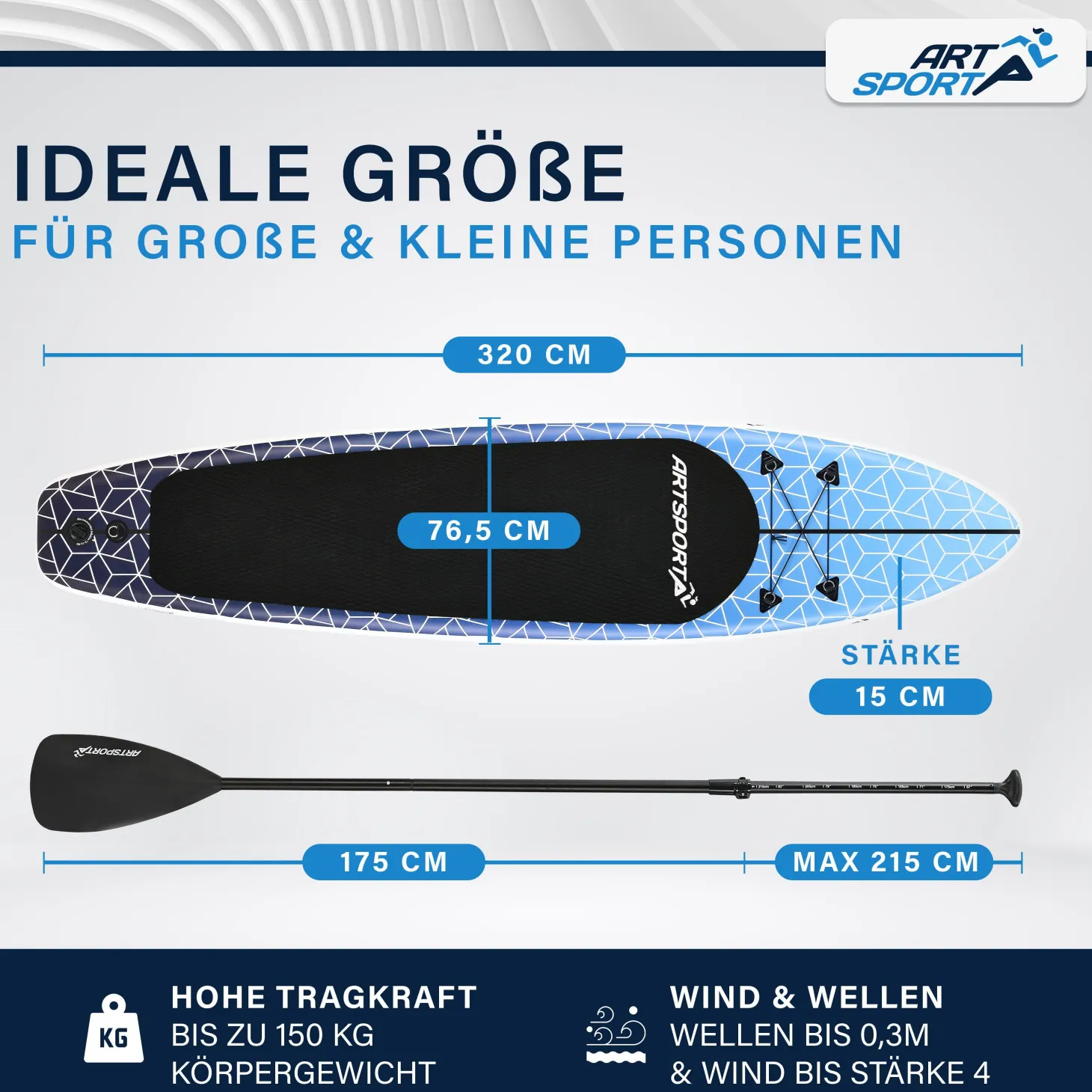 Stand Up Paddling Board - Komplett Set