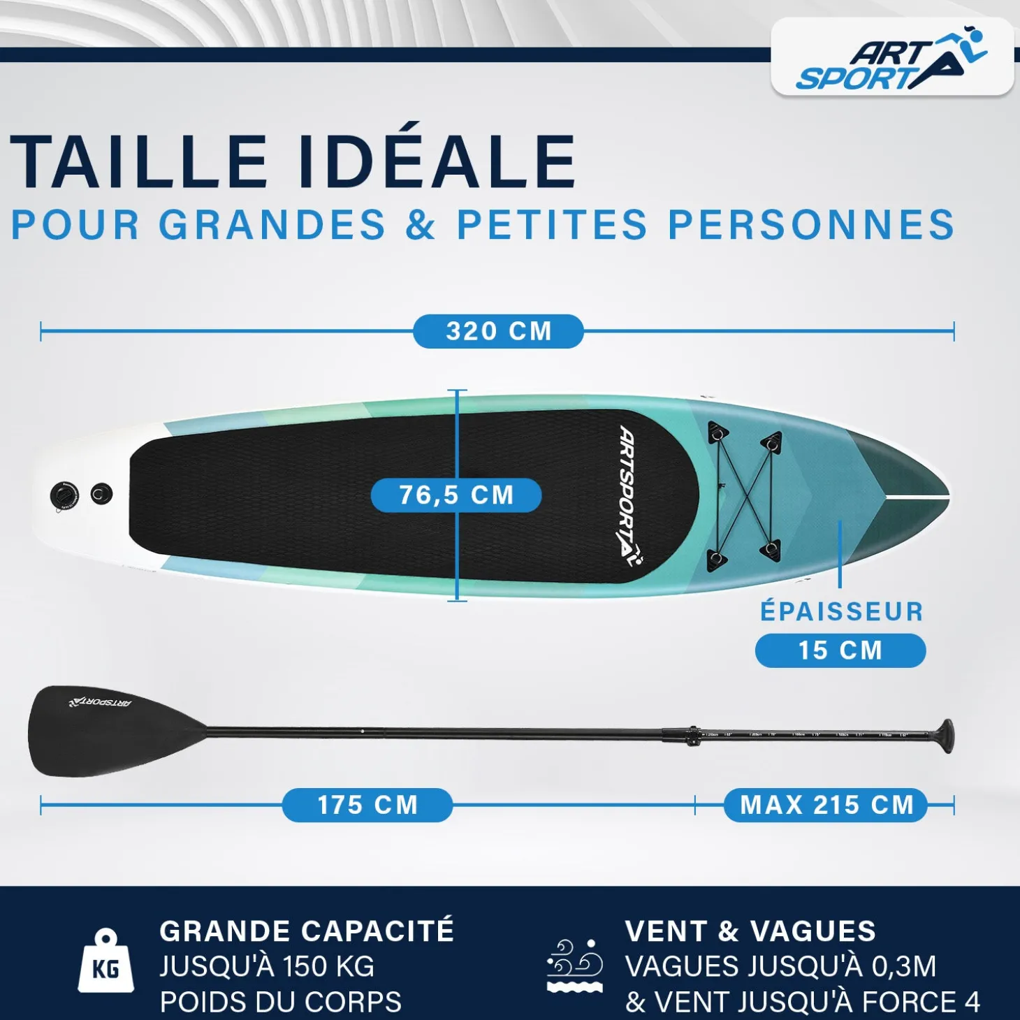 Stand Up Paddling Board - Komplett Set