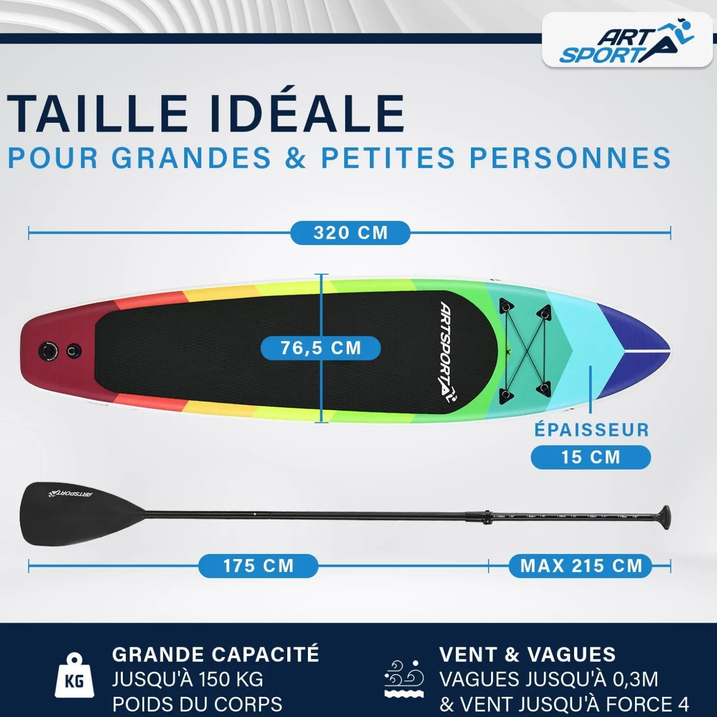 Stand Up Paddling Board - Komplett Set