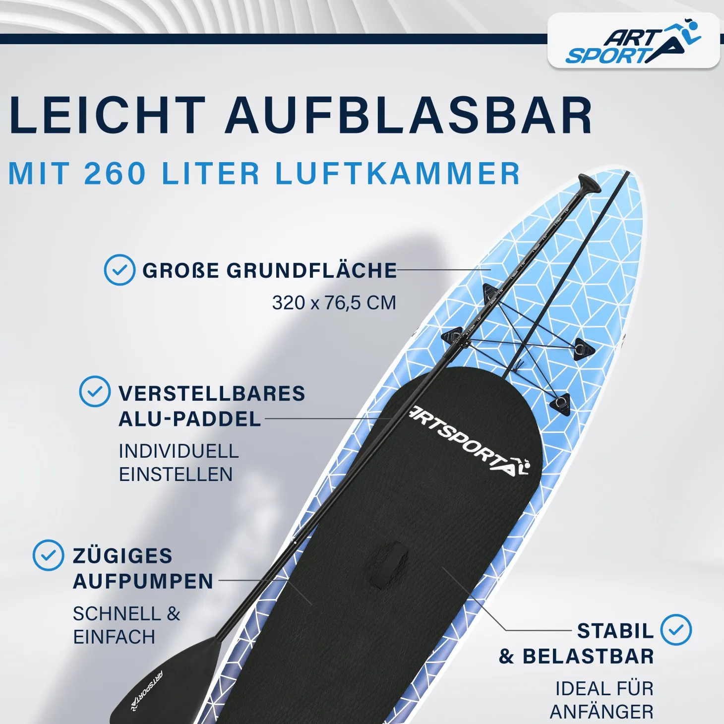 Stand Up Paddling Board - Komplett Set