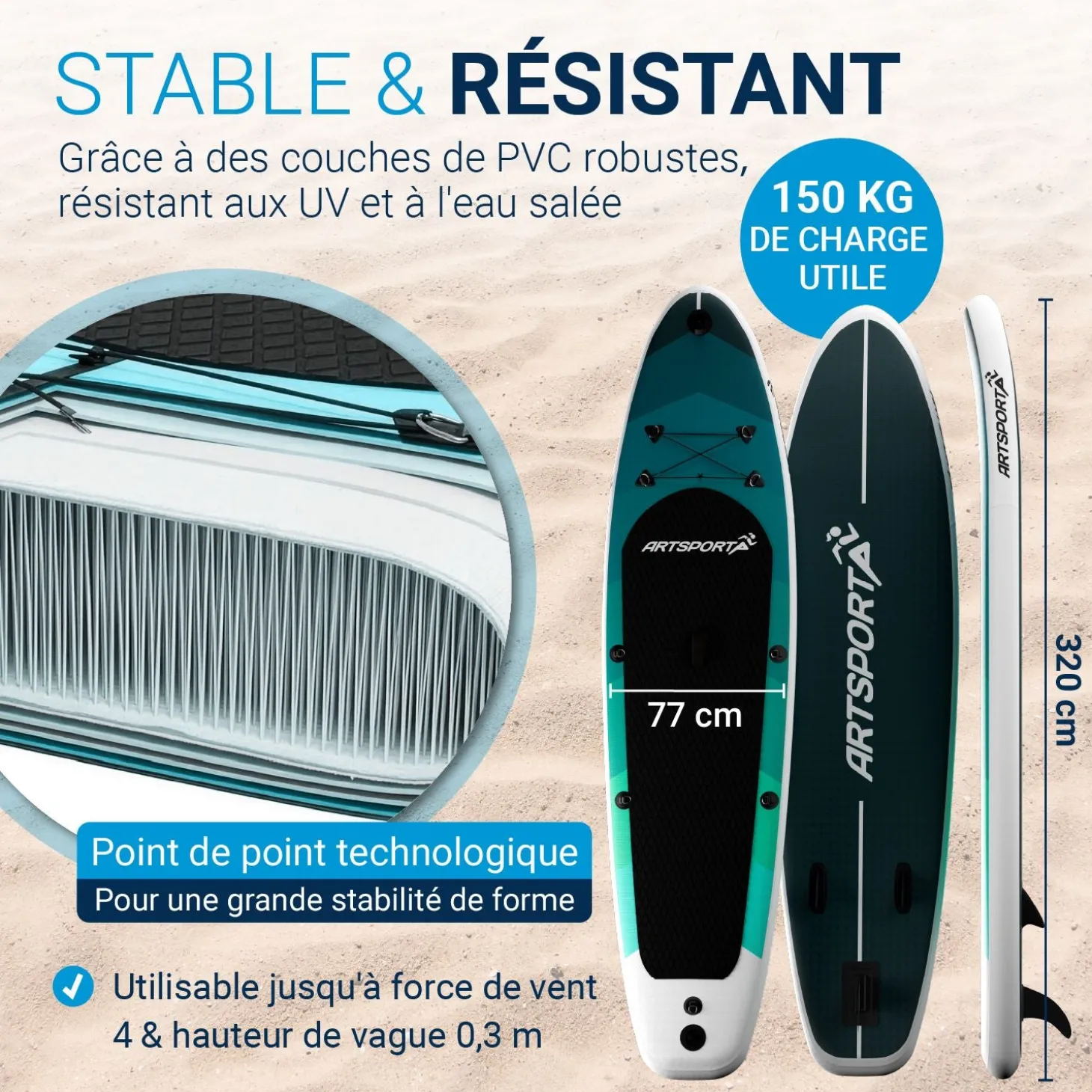 Stand Up Paddling Board mit Kajaksitz