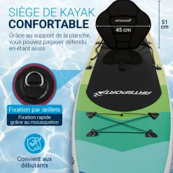 Stand Up Paddling Board mit Kajaksitz