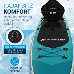 Stand Up Paddling Board mit Kajaksitz