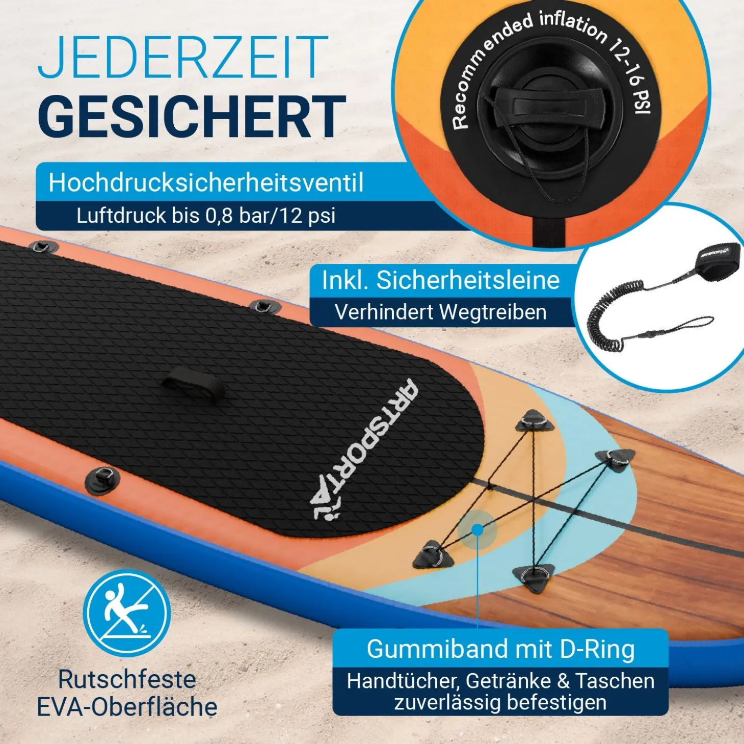 Stand Up Paddling Board mit Kajaksitz