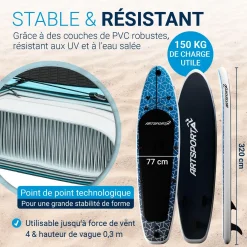 Stand Up Paddling Board mit Kajaksitz