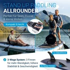 Stand Up Paddling Board mit Kajaksitz
