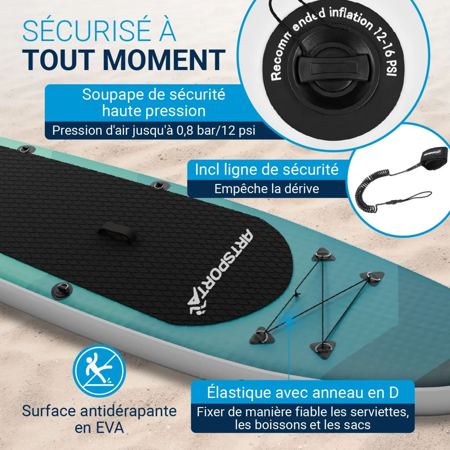 Stand Up Paddling Board mit Kajaksitz