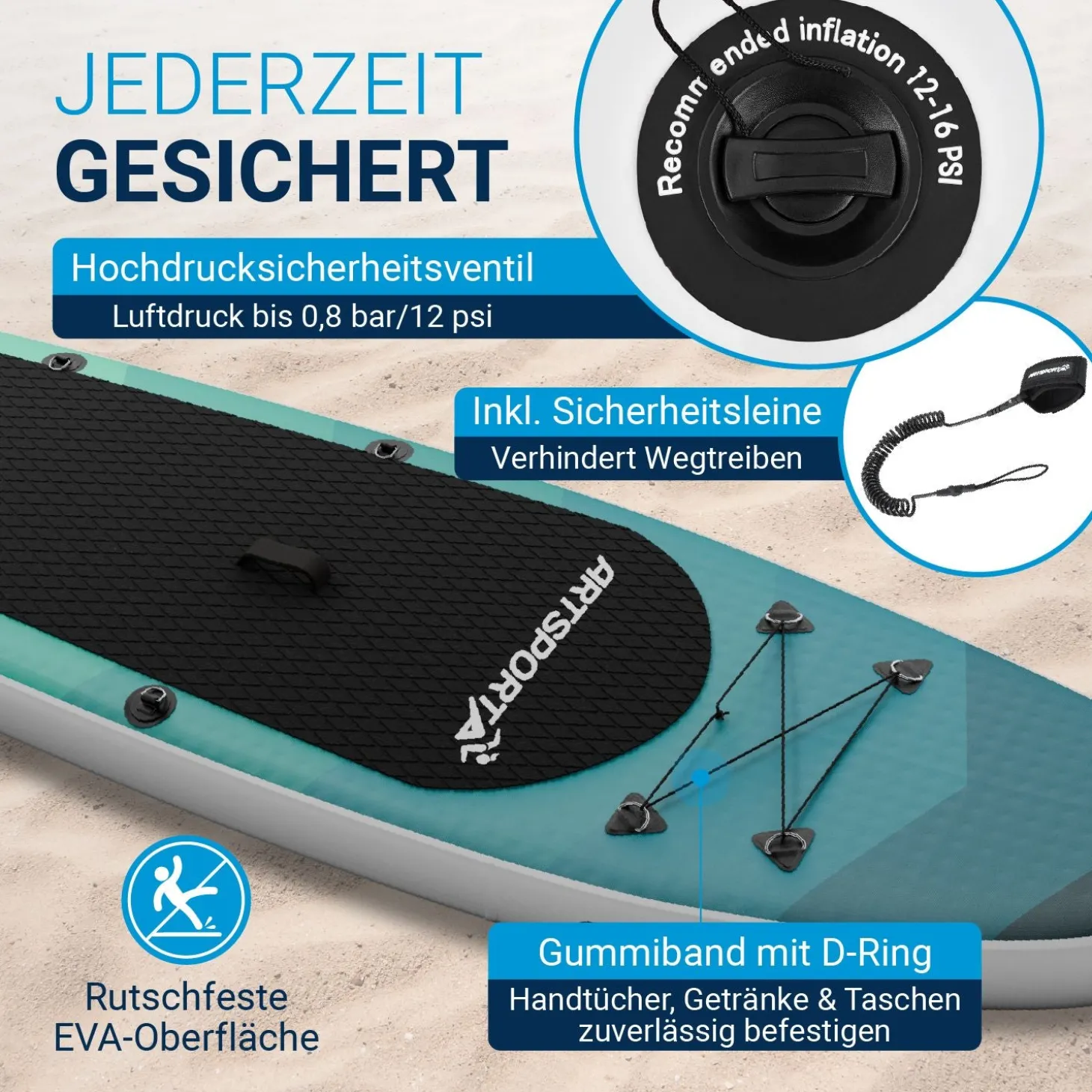 Stand Up Paddling Board mit Kajaksitz