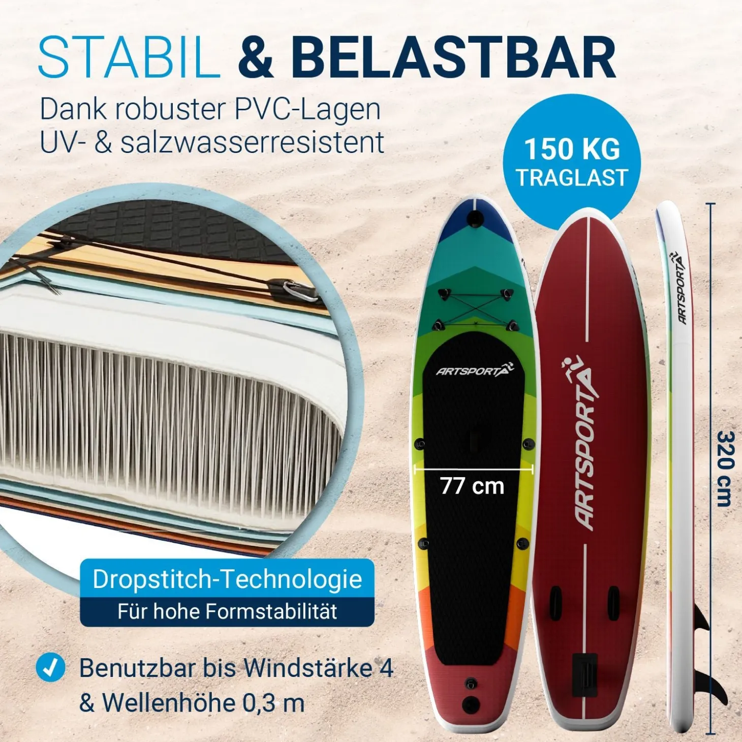 Stand Up Paddling Board mit Kajaksitz