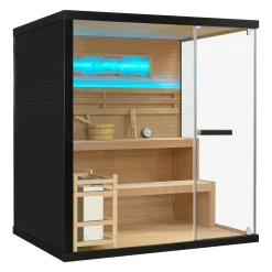 Traditionelle Sauna Vantaa - Schwarz