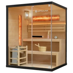Traditionelle Sauna Vantaa - Schwarz