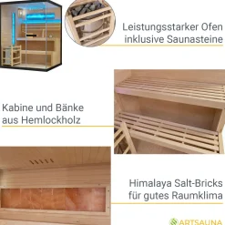 Traditionelle Sauna Vantaa - Schwarz