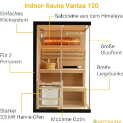 Traditionelle Sauna Vantaa - Schwarz