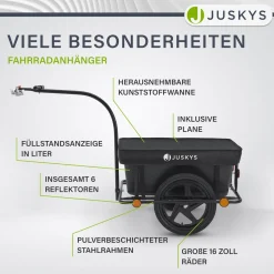 Transportanhänger / Fahrradanhänger 90 Liter