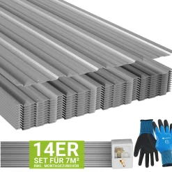 Trapezblech fürs Dach aus Stahl