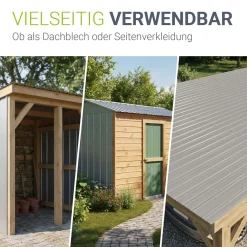 Trapezblech fürs Dach aus Stahl