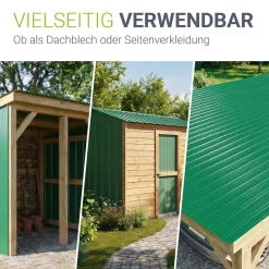 Trapezblech fürs Dach aus Stahl