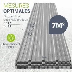 Trapezblech fürs Dach aus Stahl
