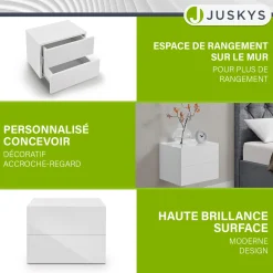 Wandschrank Nachttisch hängend