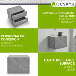 Wandschrank Nachttisch hängend