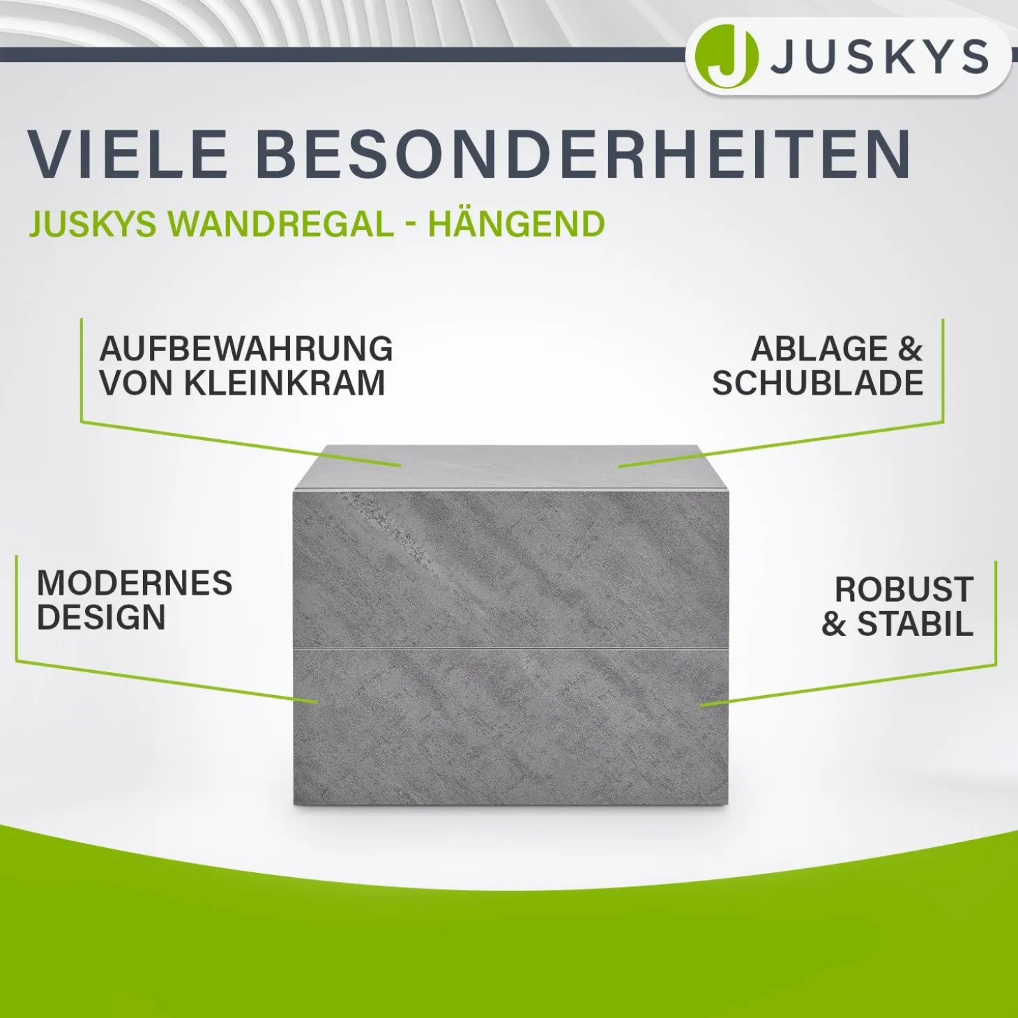 Wandschrank Nachttisch hängend