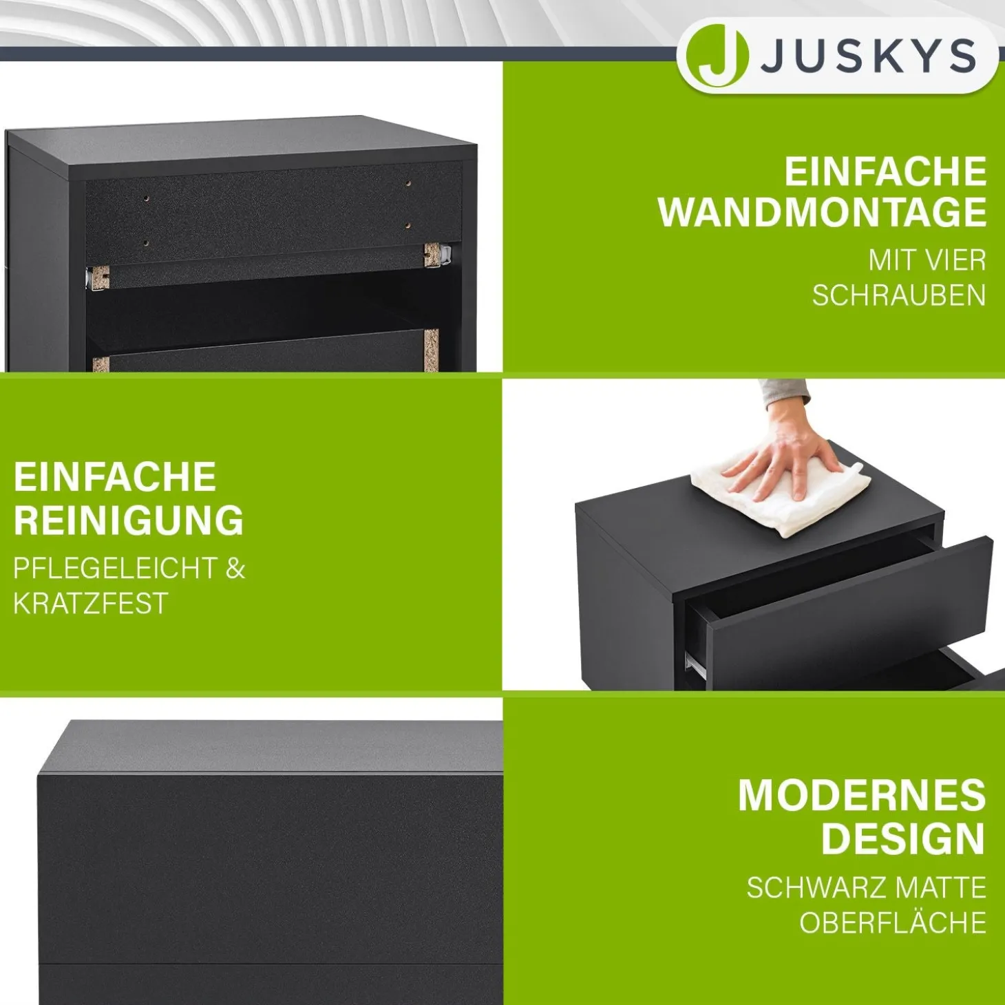 Wandschrank Nachttisch hängend