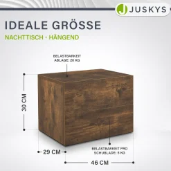 Wandschrank Nachttisch hängend