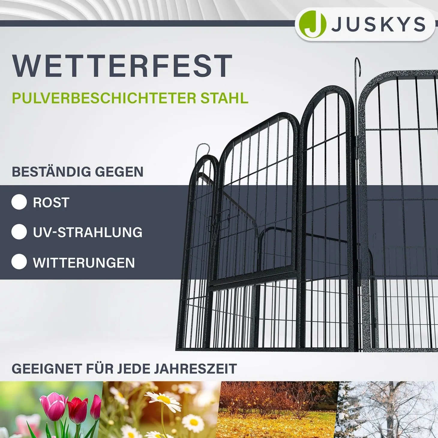 Welpenauslauf aus Metall