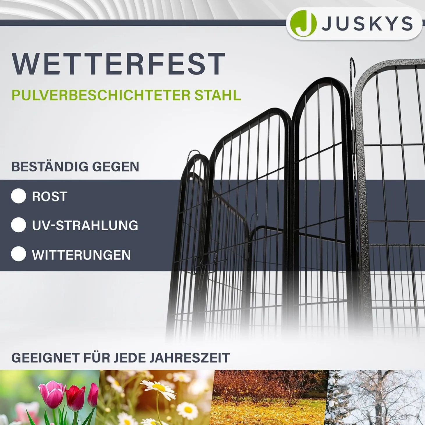 Welpenauslauf aus Metall