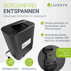 Whirlpool aufblasbar für 4-6 Personen