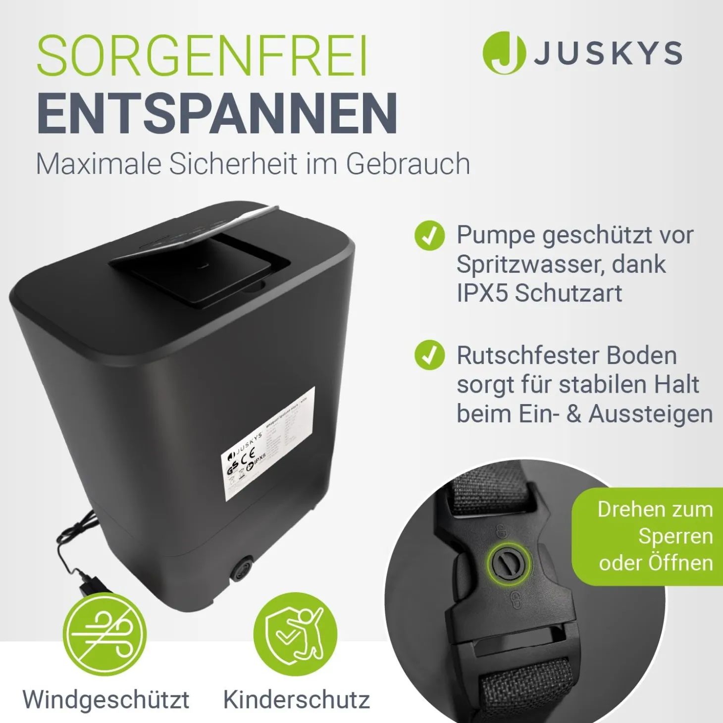 Whirlpool aufblasbar für 4-6 Personen