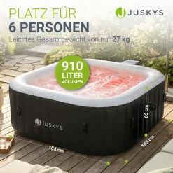 Whirlpool aufblasbar für 4-6 Personen