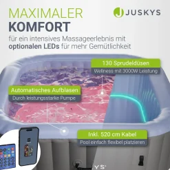 Whirlpool aufblasbar für 4-6 Personen