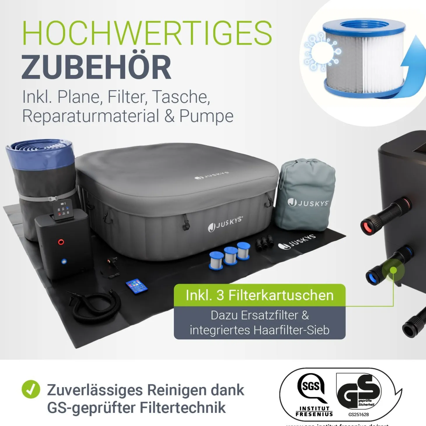 Whirlpool aufblasbar für 4-6 Personen