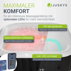 Whirlpool aufblasbar für 4-6 Personen