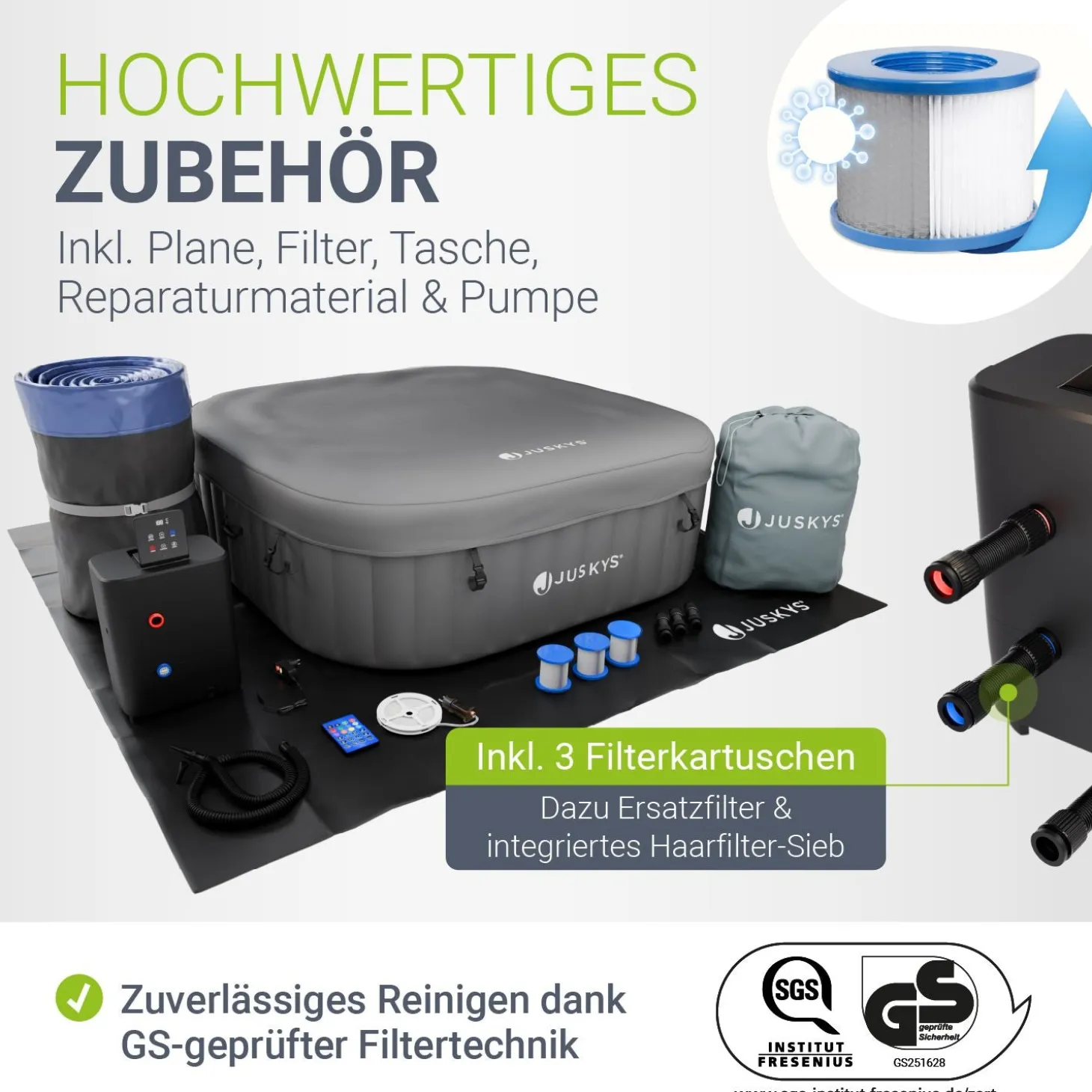 Whirlpool aufblasbar für 4-6 Personen