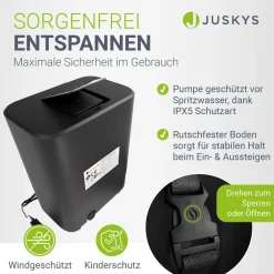 Whirlpool aufblasbar für 4-6 Personen