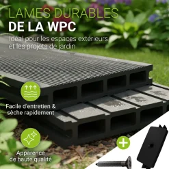 WPC Terrassendielen in Anthrazit