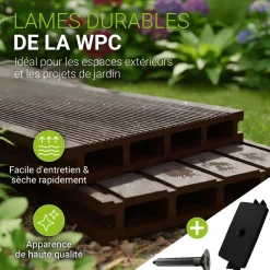 WPC Terrassendielen in Braun