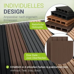 WPC Terrassendielen in Braun